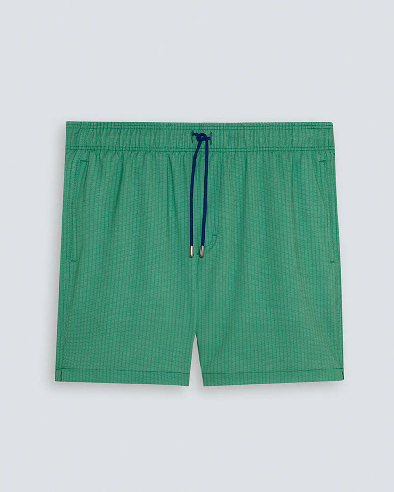 Men's Swim Shorts ISOLA S Curve Light Green by Sardegna Sartoria - Front View
