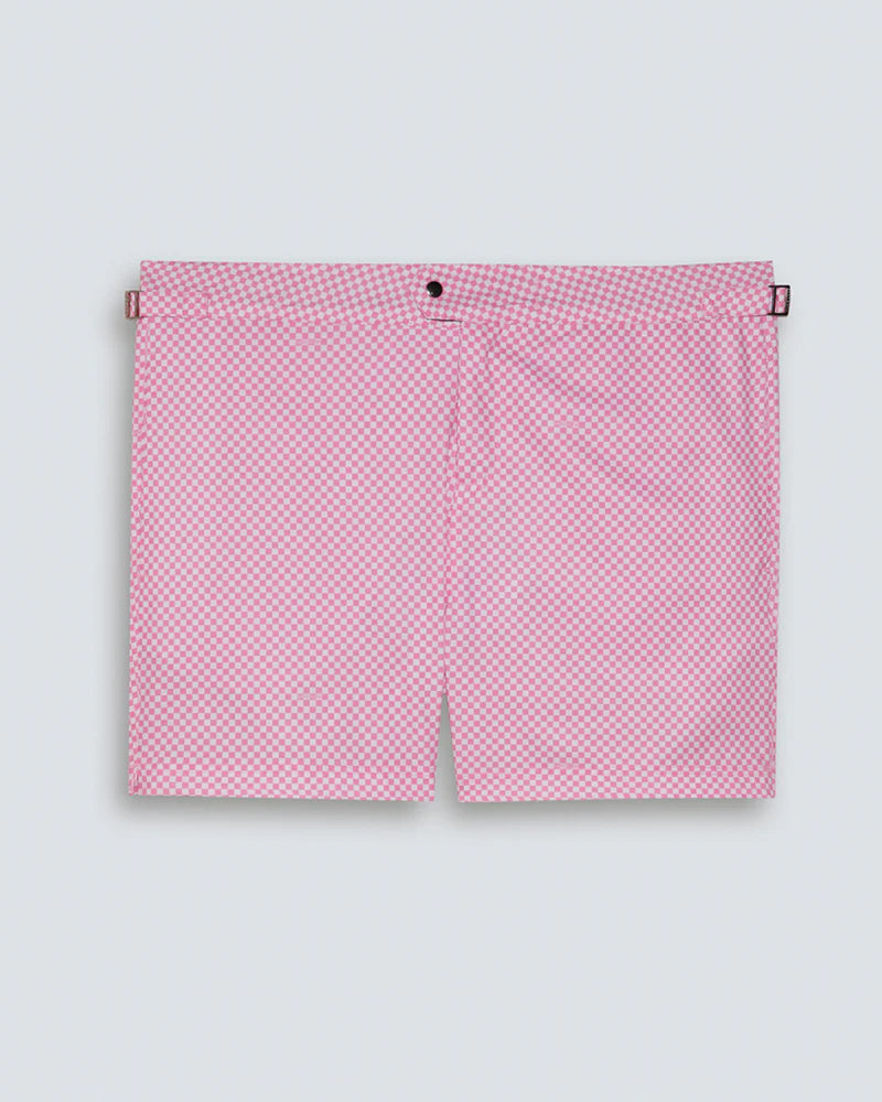 Men's Swim Shorts MARINE Quadrato Rose fast-dry fabric