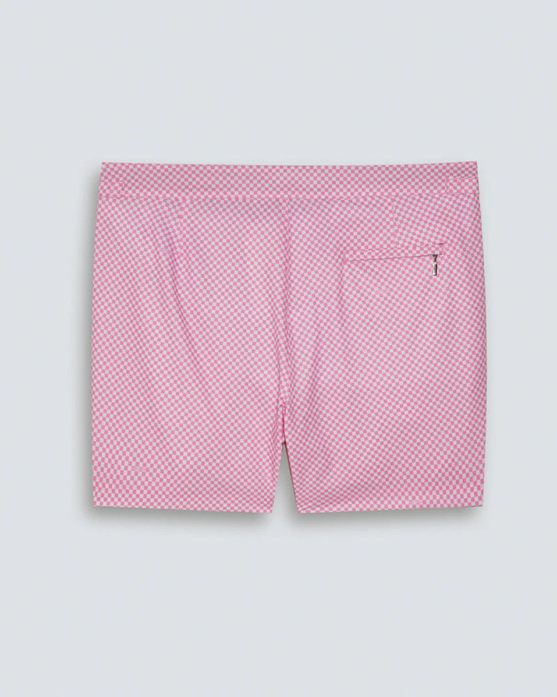 Men's Swim Shorts MARINE Quadrato Rose side slit sheath