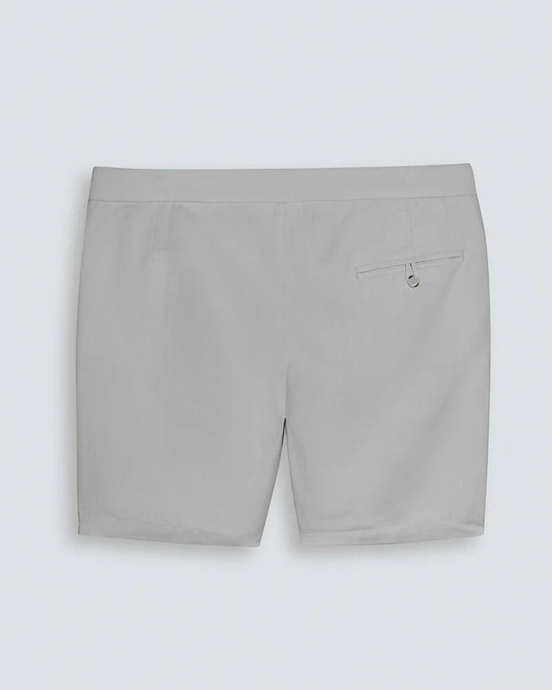Men's Shorts PORTO CERVO Linen Cross Off White - Sardegna Sartoria