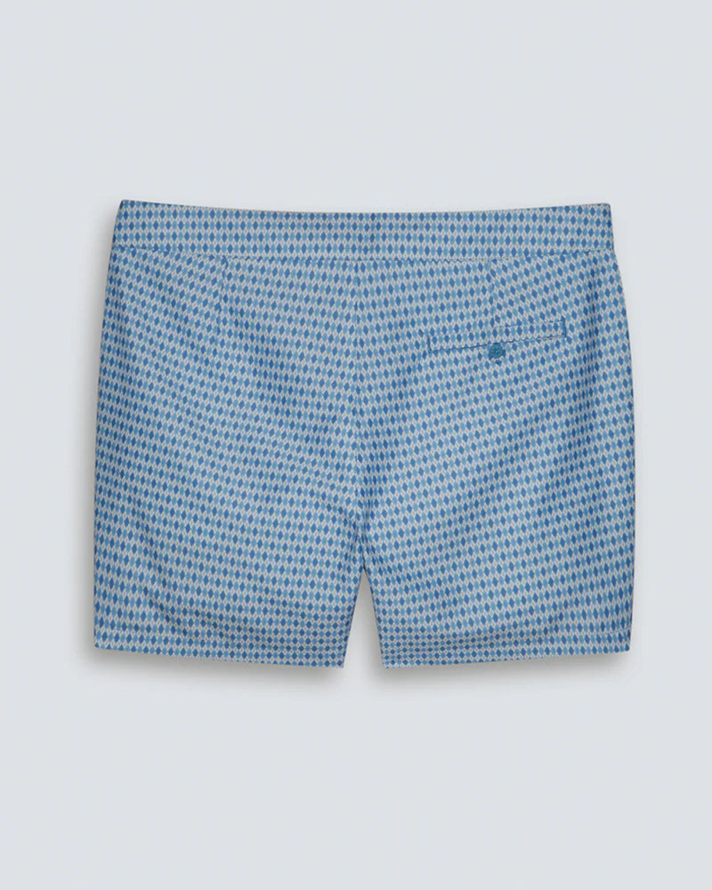 Argyle Blue Stone Swim Shorts by Sardegna Sartoria