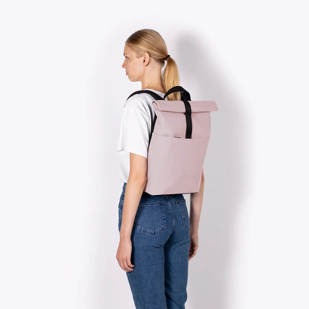 Quick-access zippers on Hajo Mini Lotus Light Rose Backpack