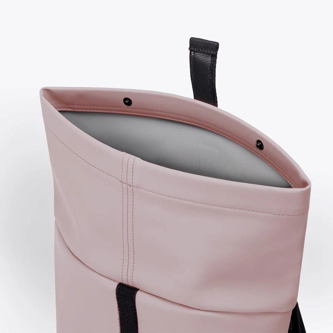 Padded laptop compartment in Hajo Mini Lotus Light Rose Backpack