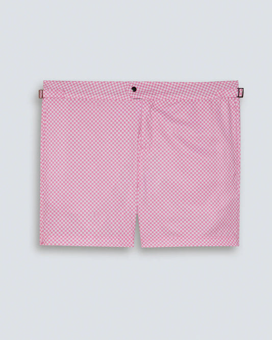 Men's Swim Shorts MARINE Quadrato Rose fast-dry fabric