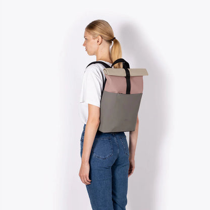 Rose Dark Grey Hajo Mini Lotus Backpack: Sustainable Fashion Choice